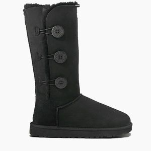 Tall Black Bailey Button UGG Boots
